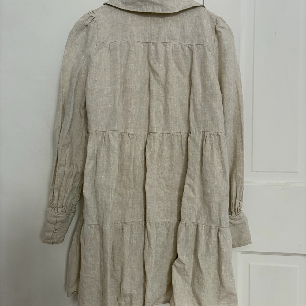 DISSH eloise natural linen mini dress - Picture 16 of 16